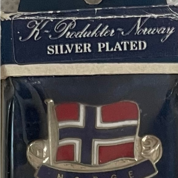 Vintage Silver Plated Teaspoon Norway Norge Flag Design Souvenir Teaspoon Gift - Picture 4 of 4